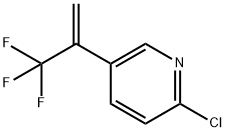 Pyridine, 2-chloro-5-[1-(trifluoromethyl)ethenyl]- Struktur