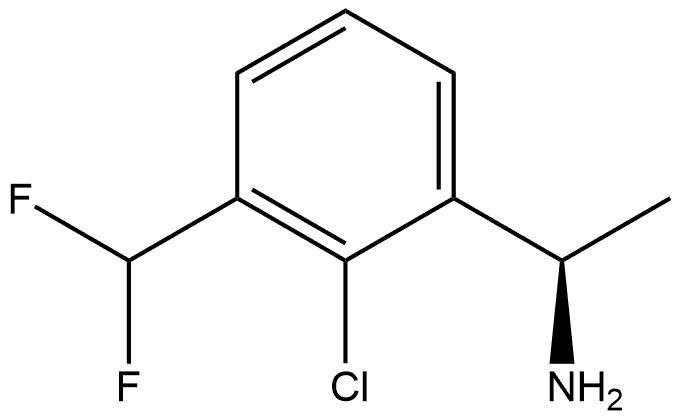 Benzenemethanamine, 2-chloro-3-(difluoromethyl)-α-methyl-, (αR)-|(R)-1-(2-氯-3-(二氟甲基)苯基)乙烷-1-胺