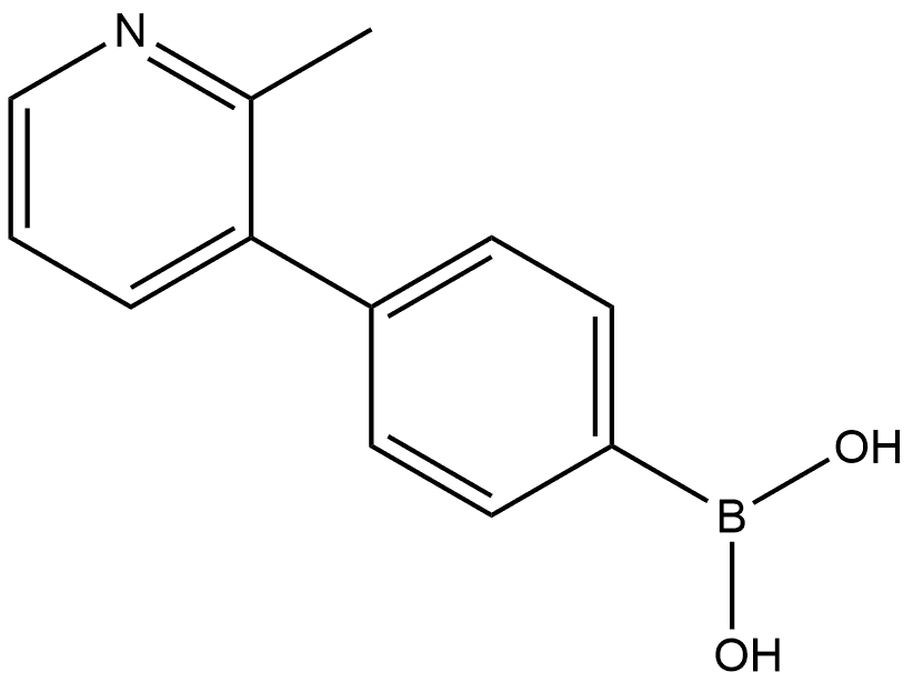 B-[4-(2-Methyl-3-pyridinyl)phenyl]boronic acid Structure