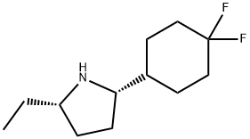 Pyrrolidine, 2-(4,4-difluorocyclohexyl)-5-ethyl-, (2S,5S)- Struktur