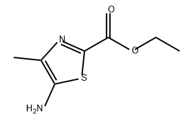2-Thiazolecarboxylic acid, 5-amino-4-methyl-, ethyl ester Structure