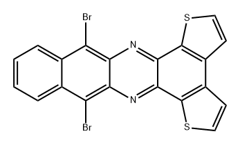 Benzo[i]dithieno[2,3-a:3',2'-c]phenazine, 8,13-dibromo- Structure