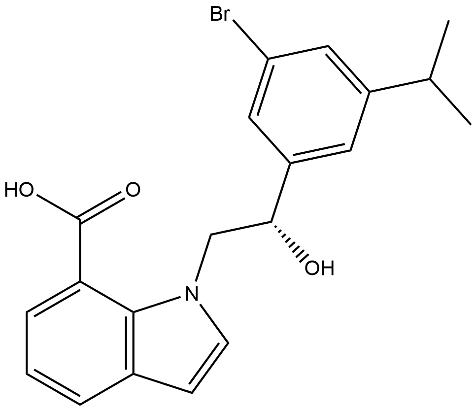 (S)-1-(2-(3-bromo-5-isopropylphenyl)-2-hydroxyethyl)-1H-indole-7-carboxylic acid|