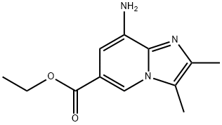 Imidazo[1,2-a]pyridine-6-carboxylic acid, 8-amino-2,3-dimethyl-, ethyl ester Structure