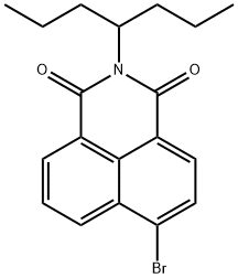 1H-Benz[de]isoquinoline-1,3(2H)-dione, 6-bromo-2-(1-propylbutyl)- Structure