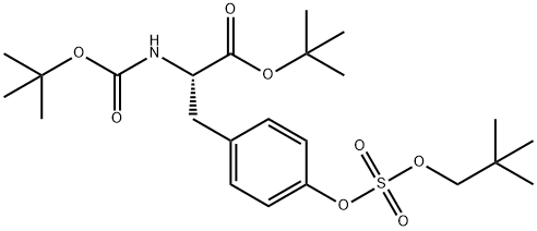 N-[(1,1-Dimethylethoxy)carbonyl]-O-[(2,2-dimethylpropoxy)sulfonyl]-L-tyrosine 1,1-dimethylethyl ester Structure