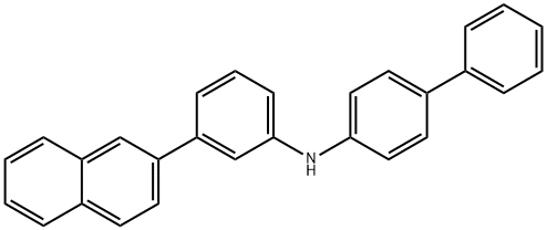 N-(3-(2-萘基)苯基)-4-联苯胺, 2489298-61-3, 结构式
