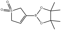 3-(4,4,5,5-四甲基-1,3,2-二氧硼杂环戊烷-2-基)-2,5-二氢噻吩1,1-二氧化物 结构式