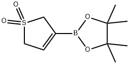 1,3,2-Dioxaborolane, 2-(2,5-dihydro-1,1-dioxido-3-thienyl)-4,4,5,5-tetramethyl- 化学構造式