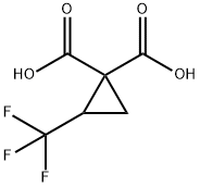 1,1-Cyclopropanedicarboxylic acid, 2-(trifluoromethyl)-,2489502-80-7,结构式