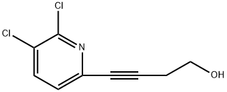 4-(5,6-二氯吡啶-2-基)丁-3-醇 结构式