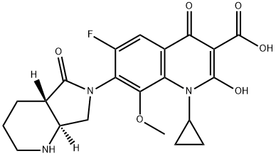 3-Quinolinecarboxylic acid, 1-cyclopropyl-6-fluoro-1,4-dihydro-2-hydroxy-8-methoxy-7-[(4aS,7aS)-octahydro-5-oxo-6H-pyrrolo[3,4-b]pyridin-6-yl]-4-oxo-|莫西沙星杂质34
