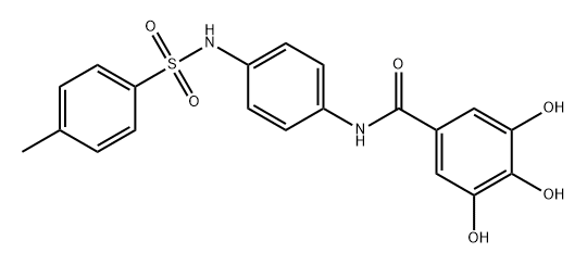 Benzamide, 3,4,5-trihydroxy-N-[4-[[(4-methylphenyl)sulfonyl]amino]phenyl]- Structure