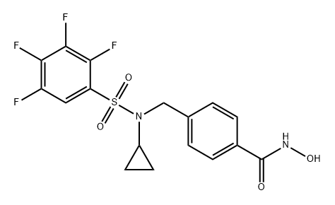 2490284-18-7 Benzamide, 4-[[cyclopropyl[(2,3,4,5-tetrafluorophenyl)sulfonyl]amino]methyl]-N-hydroxy-