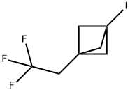 Bicyclo[1.1.1]pentane, 1-iodo-3-(2,2,2-trifluoroethyl)- 结构式