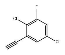 Benzene, 2,5-dichloro-1-ethynyl-3-fluoro- 化学構造式