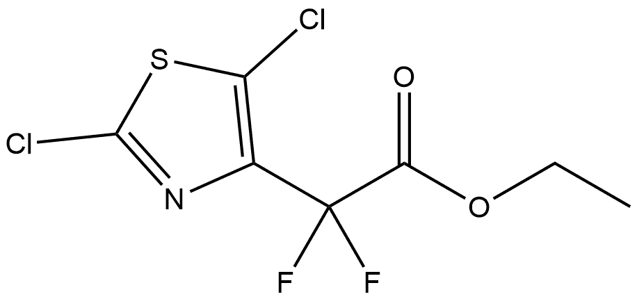 2,5-二氯-Α,Α-二氟-4-噻唑乙酸乙酯, 2490404-03-8, 结构式