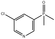 Pyridine, 3-chloro-5-(dimethylphosphinyl)- Structure