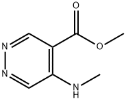 Methyl 5-(methylamino)-4-pyridazinecarboxylate 化学構造式