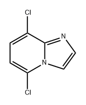 Imidazo[1,2-a]pyridine, 5,8-dichloro- Structure