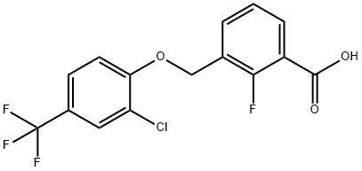 Benzoic acid, 3-[[2-chloro-4-(trifluoromethyl)phenoxy]methyl]-2-fluoro-|化合物 MRGPRX4 MODULATOR-2