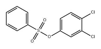 Phenol, 3,4-dichloro-, 1-benzenesulfonate Structure