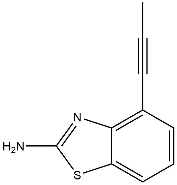 4-(1-Propyn-1-yl)-2-benzothiazolamine Structure