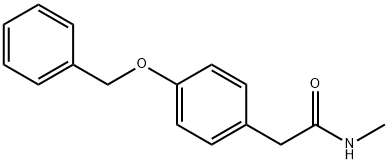 Benzeneacetamide, N-methyl-4-(phenylmethoxy)- Structure