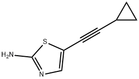 5-(2-Cyclopropylethynyl)-2-thiazolamine Structure