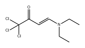 3-Buten-2-one, 1,1,1-trichloro-4-(diethylamino)-, (3E)- Structure