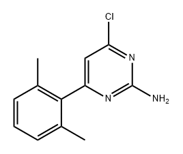 4-氯-6-(2,6-二甲基苯基)嘧啶-2-胺, 2496660-46-7, 结构式