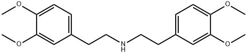 Benzeneethanamine, N-[2-(3,4-dimethoxyphenyl)ethyl]-3,4-dimethoxy- 化学構造式