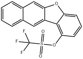 Methanesulfonic acid, 1,1,1-trifluoro-, benzo[b]naphtho[2,3-d]furan-1-yl ester Struktur