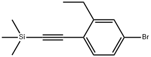 ((4-溴-2-乙基苯基)乙炔基)三甲基硅烷,2500599-54-0,结构式