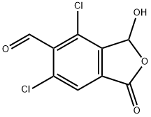 5-Isobenzofurancarboxaldehyde, 4,6-dichloro-1,3-dihydro-3-hydroxy-1-oxo- Structure