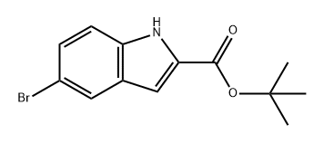 5-溴-1H-吲哚-2-羧酸叔丁酯, 2502205-56-1, 结构式