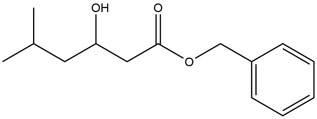 Phenylmethyl 3-hydroxy-5-methylhexanoate Structure