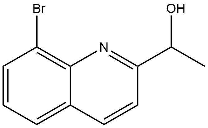 2-Quinolinemethanol, 8-bromo-α-methyl- Structure