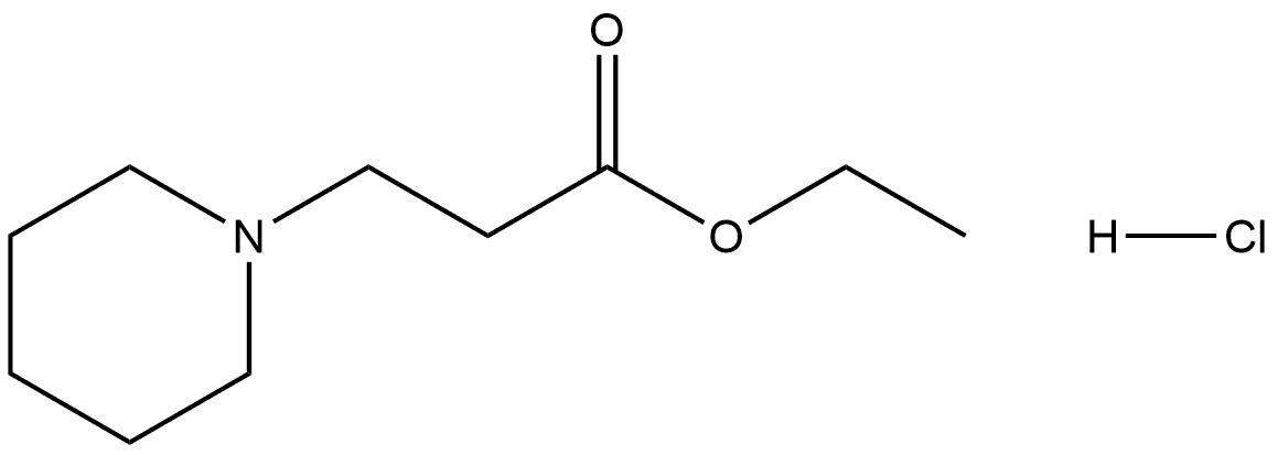 ethyl 3-(piperidin-1-yl)propanoate hydrochloride Struktur