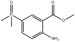 Benzoic acid, 2-amino-5-(dimethylphosphinyl)-, methyl ester Structure