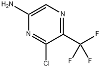 2-Pyrazinamine, 6-chloro-5-(trifluoromethyl)- 化学構造式