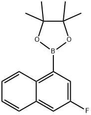 1,3,2-Dioxaborolane, 2-(3-fluoro-1-naphthalenyl)-4,4,5,5-tetramethyl- Struktur