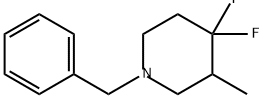 Piperidine, 4,4-difluoro-3-methyl-1-(phenylmethyl)- 化学構造式