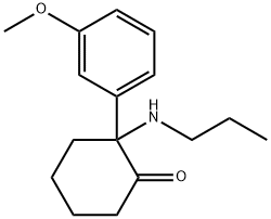 Cyclohexanone, 2-(3-methoxyphenyl)-2-(propylamino)-,2504100-71-2,结构式