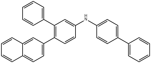 N-([1,1'-biphenyl]-4-yl)-6-(naphthalen-2-yl)-[1,1'-biphenyl]-3-amine 化学構造式