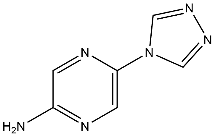 5-(4H-1,2,4-三唑-4-基)吡嗪-2-胺, 2504203-45-4, 结构式