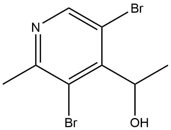 4-Pyridinemethanol, 3,5-dibromo-α,2-dimethyl- Struktur
