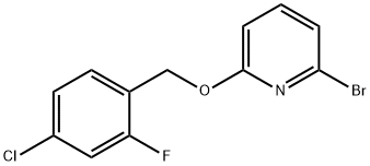 Pyridine, 2-bromo-6-[(4-chloro-2-fluorophenyl)methoxy]- Struktur