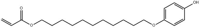 2-Propenoic acid, 11-(4-hydroxyphenoxy)undecyl ester Struktur