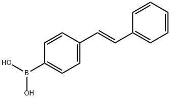 Boronic acid, B-[4-[(1E)-2-phenylethenyl]phenyl]- Struktur